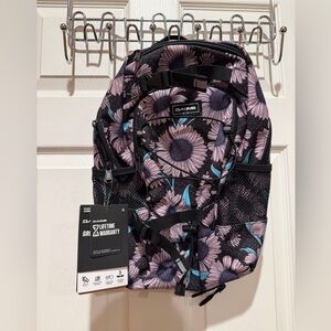 Dakine Women's Backpack - Black and Pink Floral